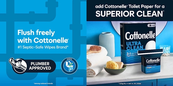 Purchase Cottonelle FreshCare Flushable Wipes for Adults, Alcohol Free, 252 Wet Wipes per Pack on Amazon.com