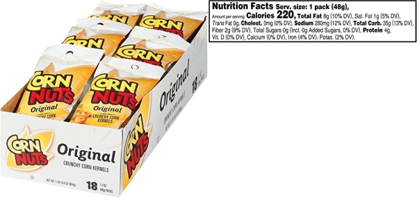Purchase Cornnuts Original Flavor, 1.7-Ounce Bags (Pack of 18) on Amazon.com