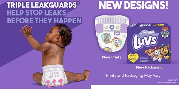 Purchase Diapers Size 4, 172 Count - Luvs Ultra Leakguards Disposable Baby Diapers, ONE MONTH SUPPLY on Amazon.com