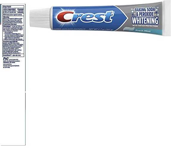 Purchase Crest Cavity & Tartar Protection Toothpaste, Whitening Baking Soda & Peroxide, 5.7 oz, Pack of 3 on Amazon.com