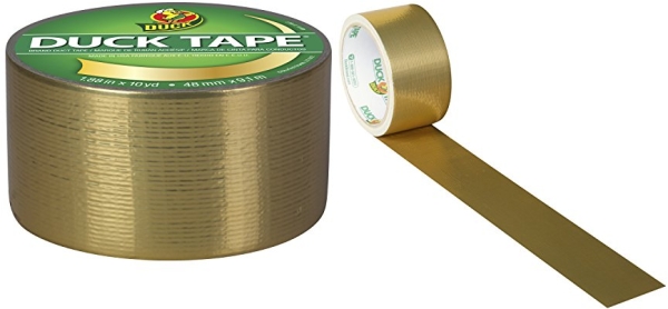 Purchase Duck Brand 280748 Metallic Color Duct Tape, Gold, 1.88 Inches x 10 Yards, Single Roll on Amazon.com