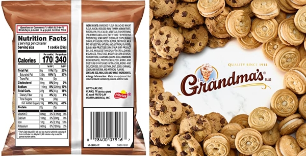 Purchase Grandma's Chocolate Chip Cookies, 2.5 Ounce (Pack of 60) on Amazon.com