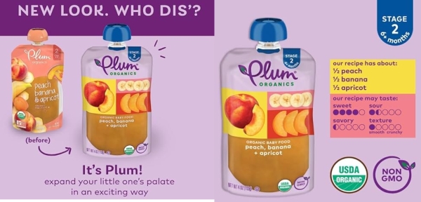 Purchase Plum Organics Stage 2, Organic Baby Food, Peach, Banana and Apricot, 4 ounce pouches (Pack of 12) on Amazon.com