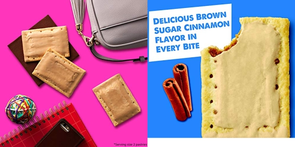 Purchase Kellogg's Pop-Tarts Frosted Brown Sugar Cinnamon - Toaster Pastries Breakfast for Kids, Family Pack (2 Count of 27 oz Boxes), 54.1 oz on Amazon.com