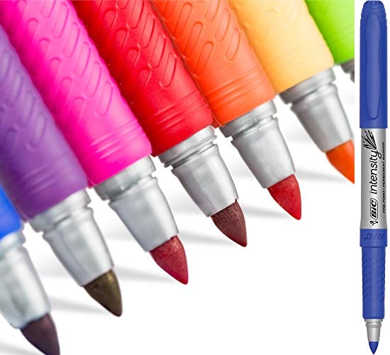 Purchase BIC Intensity Fashion Permanent Markers, Fine Point, Assorted Colors, 36-Count on Amazon.com