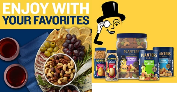 Purchase Planters Mixed Nuts, Lightly Salted Deluxe Mixed Nuts, 15.25 Ounce on Amazon.com