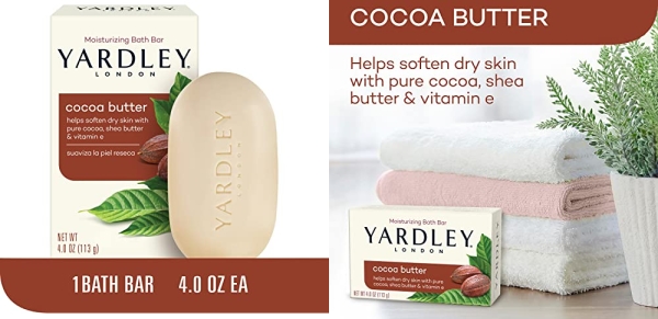 Purchase Yardley London Pure Cocoa Butter & Vitamin E Bar Soap, 4.25 Ounces /120 G on Amazon.com