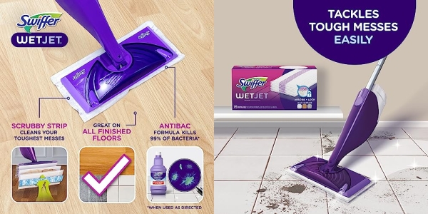 Purchase Swiffer Wetjet Heavy Duty Mop Pad Refills for Floor Mopping and Cleaning, All Purpose Multi Surface Floor Cleaning Product, 20 Count on Amazon.com