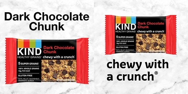 Purchase KIND Healthy Grains Bars, Dark Chocolate Chunk, Gluten Free, 1.2 oz, 30 Count on Amazon.com