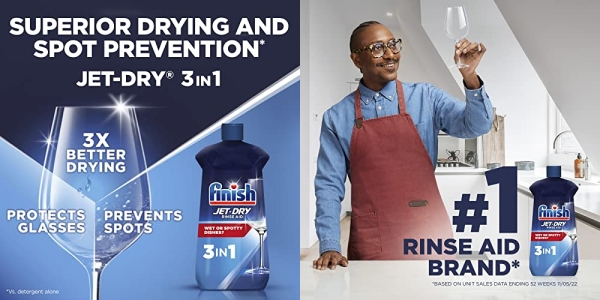 Purchase Finish Jet-Dry Rinse Aid, 8.45oz, Dishwasher Rinse Agent & Drying Agent on Amazon.com