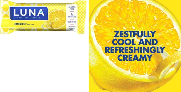 Purchase LUNA BAR - Gluten Free Bar - Lemon Zest Flavor - (1.69 Ounce Snack Bar, 15 Count) on Amazon.com