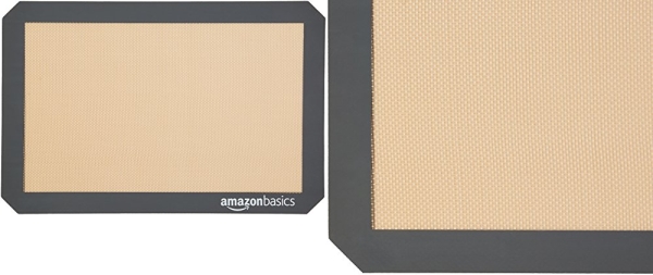 Purchase AmazonBasics Silicone, Non-Stick, Food Safe Baking Mat - Pack of 3 on Amazon.com