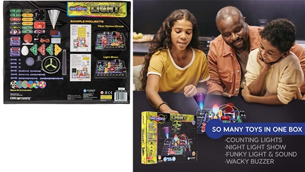 Purchase Snap Circuits LIGHT Electronics Exploration Kit, Over 175 Exciting STEM Projects, Full Color Project Manual, 55+ Snap Circuits Parts, STEM Educational Toys for Kids 8+, Multi on Amazon.com
