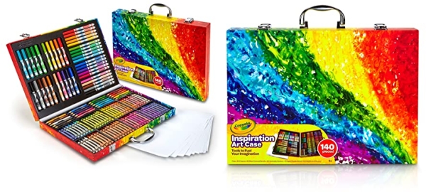 Purchase Crayola 140 Count Art Set, Rainbow Inspiration Art Case, Gifts for Kids, Age 4, 5, 6 on Amazon.com