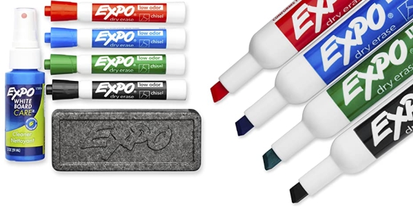 Purchase EXPO Dry Erase Marker Set, Chisel Tip, 6 Piece on Amazon.com