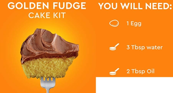 Purchase Duncan Hines Easy Cake Kit Golden Fudge Cake Mix, 8.4 OZ on Amazon.com
