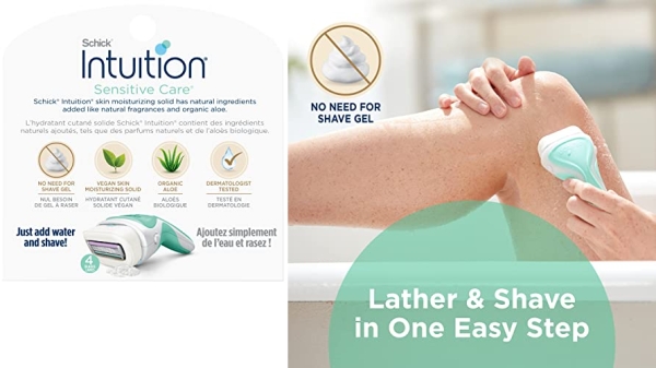 Purchase Schick Intuition Sensitive Skin Womens Razor Refills with Vitamin E & Aloe, Pack of 6 on Amazon.com