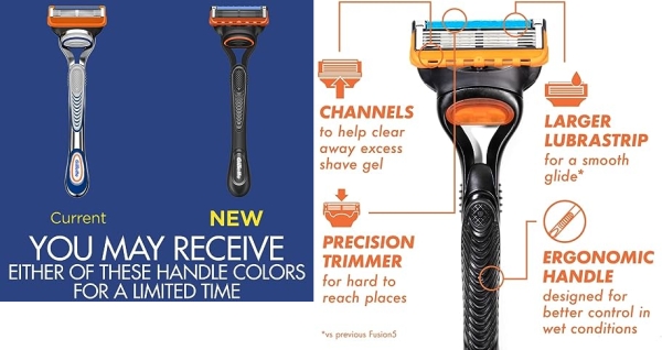 Purchase Gillette Fusion5 Mens Razor Handle + 4 Blade Refills on Amazon.com