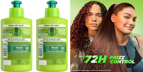 Purchase Garnier Fructis Sleek & Shine Intensely Smooth Leave-In Conditioning Cream, 10.2 Ounce (2 Count) on Amazon.com