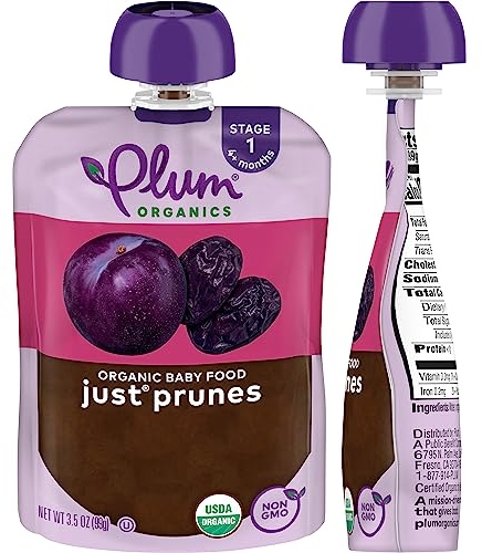 Purchase Plum Organics Stage 1, Organic Baby Food, Just Prunes, 3.5 ounce pouches (Pack of 12) on Amazon.com