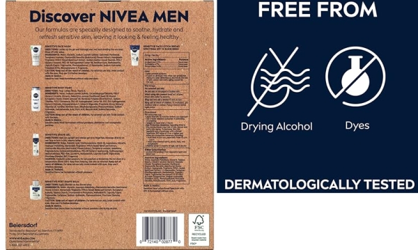 Purchase NIVEA MEN Complete Skin Care Collection for Sensitive Skin, 5 Piece Gift Set on Amazon.com