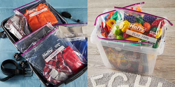 Purchase Hefty Slider Jumbo Storage Bags, 2.5 Gallon Size, 12 Count on Amazon.com