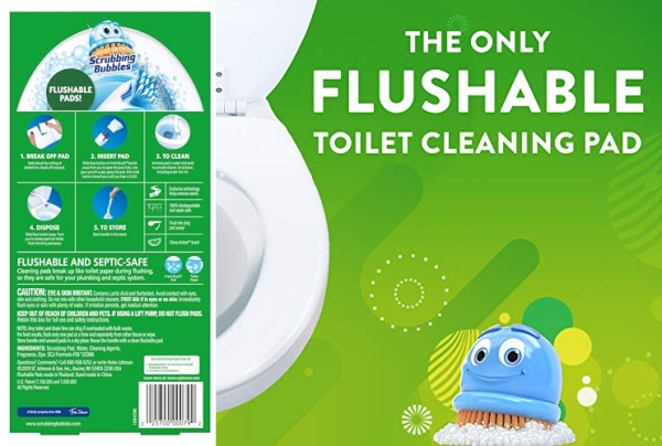 Purchase Scrubbing Bubbles Fresh Brush Toilet Cleaning System Starter Kit with 4 Refills on Amazon.com