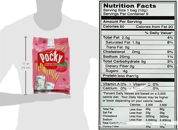 Purchase Glico Pocky, Strawberry Cream Covered Biscuit Sticks (9 Individual Bags), 3.81 oz on Amazon.com