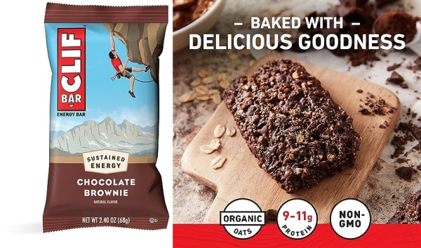 Purchase CLIF BARS - Energy Bars - Chocolate Brownie - Made with Organic Oats - Plant Based Food - Vegetarian - Kosher (2.4 Ounce Protein Bars, 12 Count) on Amazon.com