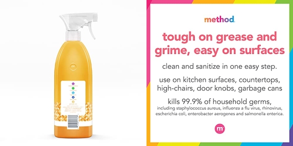 Purchase Method Antibacterial All-Purpose Cleaner, Citron, 28 Ounce, 4 Pack on Amazon.com