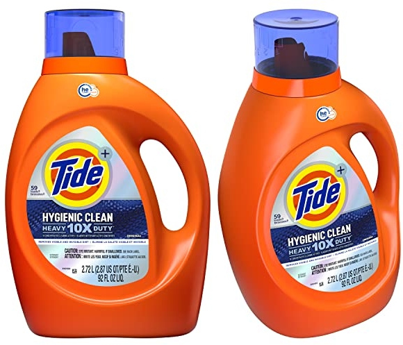 Purchase Tide Hygienic Clean Heavy 10x Duty Liquid Laundry Detergent, Original Scent, He Compatible, 59 Loads, 92 Fl Oz on Amazon.com