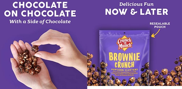 Purchase CRUNCH 'N MUNCH Brownie Crunch Flavored Popcorn, 5.5 oz. on Amazon.com