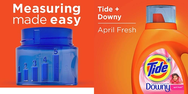 Purchase Tide with Downy Laundry Detergent Liquid Soap, High Efficiency (HE), April Fresh Scent, 59 Loads (92 Fl Oz) on Amazon.com