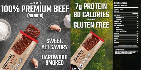Purchase Jack Link's Beef Jerky Bars, Original - 7g of Protein and 80 Calories (Pack of 12) on Amazon.com