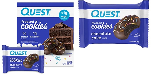 Purchase Quest Nutrition Chocolate Cake Frosted Cookies, 24 Count on Amazon.com