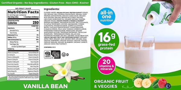Purchase Orgain Organic Nutritional Shake, Sweet Vanilla Bean - Meal Replacement on Amazon.com