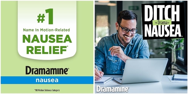 Purchase Dramamine-N Long Lasting Formula Nausea Relief, 10 Count, 2 Pack on Amazon.com