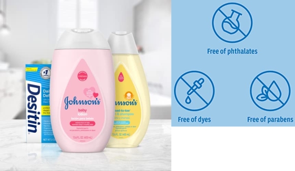 Purchase Johnson's First Touch Baby Gift Set, Baby Bath, Skin & Hair Essential Products, Kit for New Parents with Wash & Shampoo, Lotion, & Diaper Rash Cream, Hypoallergenic & Paraben-Free, 4 Items on Amazon.com