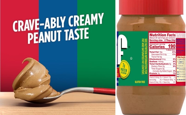 Purchase Jif Creamy Peanut Butter, 40 Ounces (Pack of 4) on Amazon.com