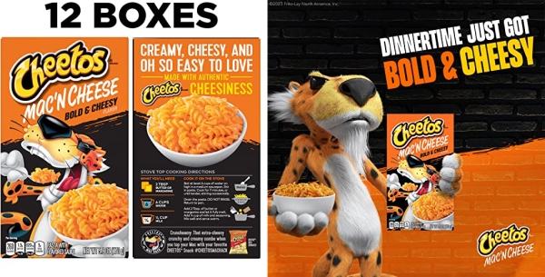 Purchase Cheetos Mac & Cheese Bold & Cheesy 5.9oz Boxes (Pack of 12) on Amazon.com