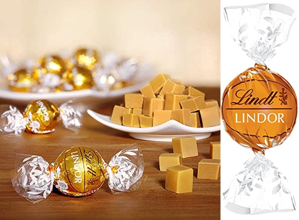 Purchase Lindt LINDOR Caramel Milk Chocolate Truffles, Milk Chocolate Candy with Smooth, Melting Truffle Center, 25.4 oz., 60 Count on Amazon.com
