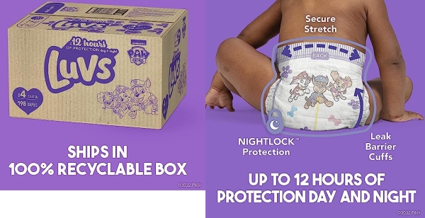 Purchase Luvs Pro Level Leak Protection Diapers Size 2 264 Count Economy Pack on Amazon.com