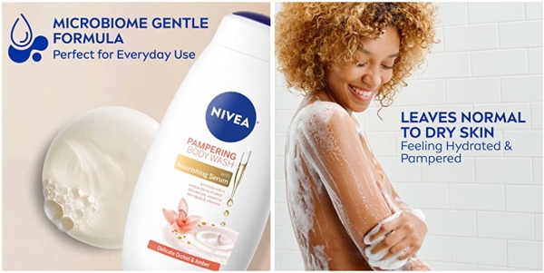 Purchase NIVEA Delicate Orchid and Amber Body Wash with Nourishing Serum, 20 Fl Oz Bottle on Amazon.com