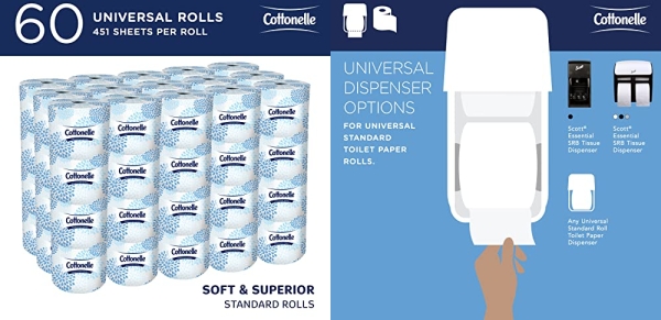Purchase Cottonelle Professional Standard Roll Bathroom Tissue 2-Ply, White, 60 Rolls on Amazon.com