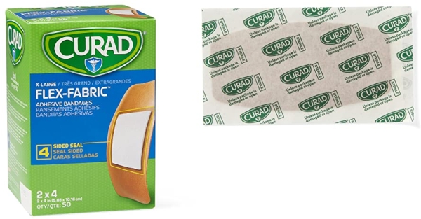 Purchase Medline Curad Fabric Adhesive Bandages, Natural, 50 Count on Amazon.com