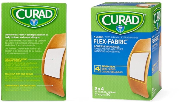 Purchase Medline Curad Fabric Adhesive Bandages, Natural, 50 Count on Amazon.com
