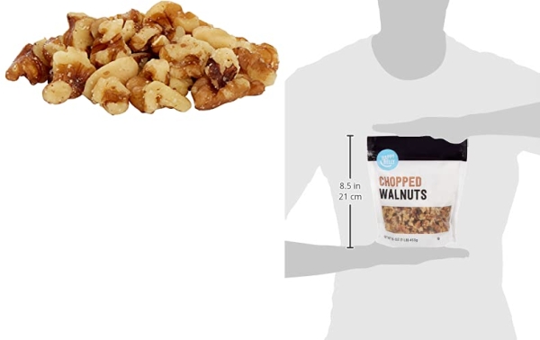 Purchase Amazon Brand - Happy Belly Chopped Walnuts, 16 Ounce on Amazon.com