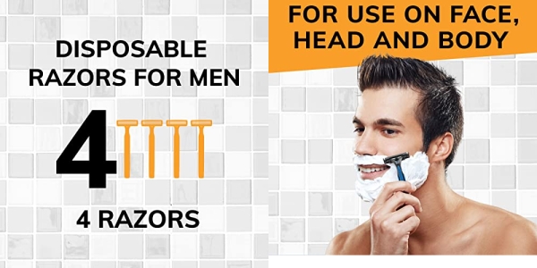 Purchase BIC Comfort 3 Disposable Razors for Men, Perfect Razors For a Smooth and Comfortable Shave, 4 Disposable Razors With 3 Blades, 4 Count Shaving Kit on Amazon.com