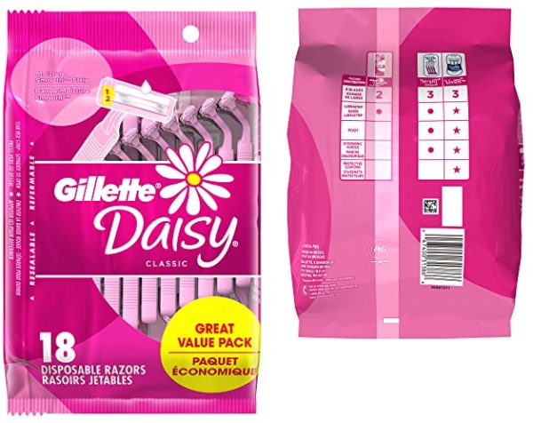 Purchase Gillette Venus Daisy Classic Disposable Razors for Women, 18 Count, Hair Removal for Women on Amazon.com