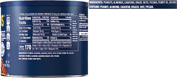 Purchase Planters Lightly Salted Mixed Nuts (10.3 oz Canister) on Amazon.com